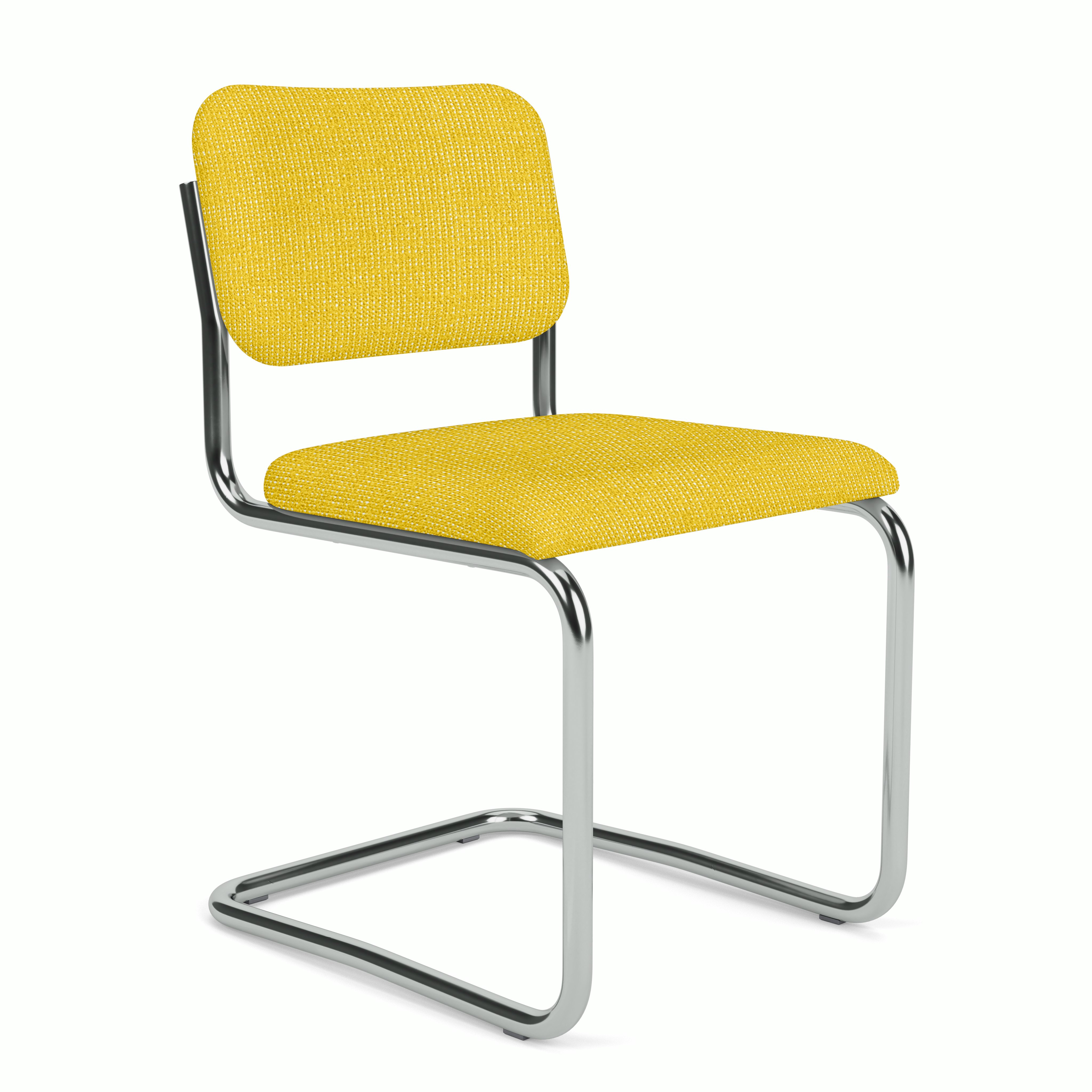 Cesca Side Chair - Prestini,  Yellow and White