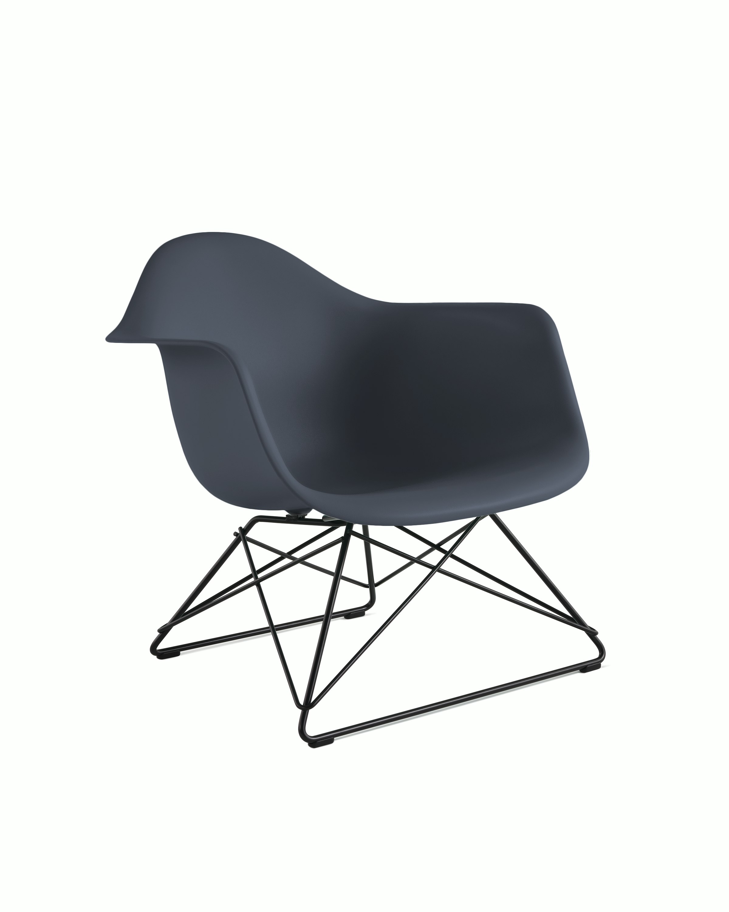 Eames Molded Plastic Low Wire Base Armchair