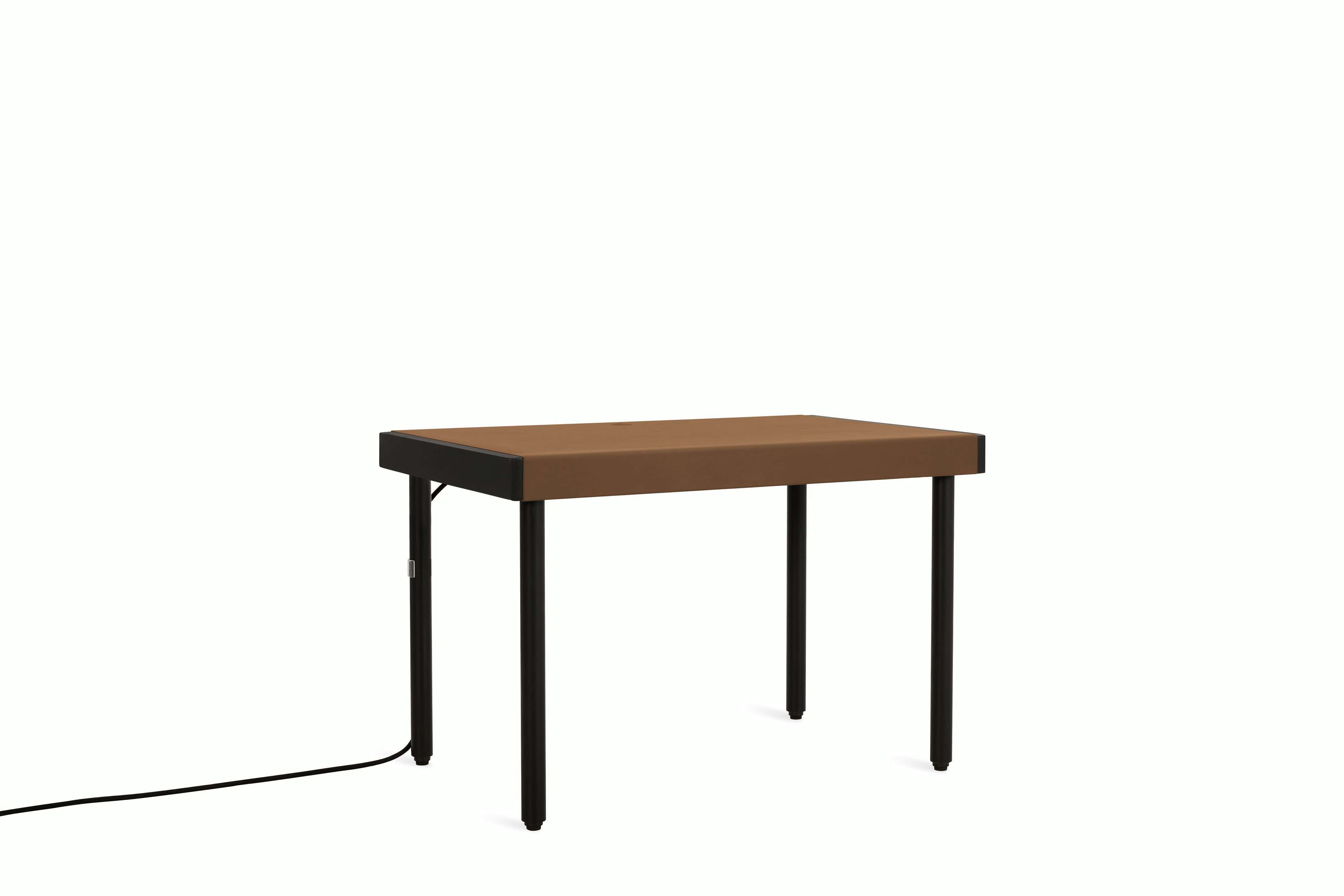 Leatherwrap Sit-to-Stand Desk