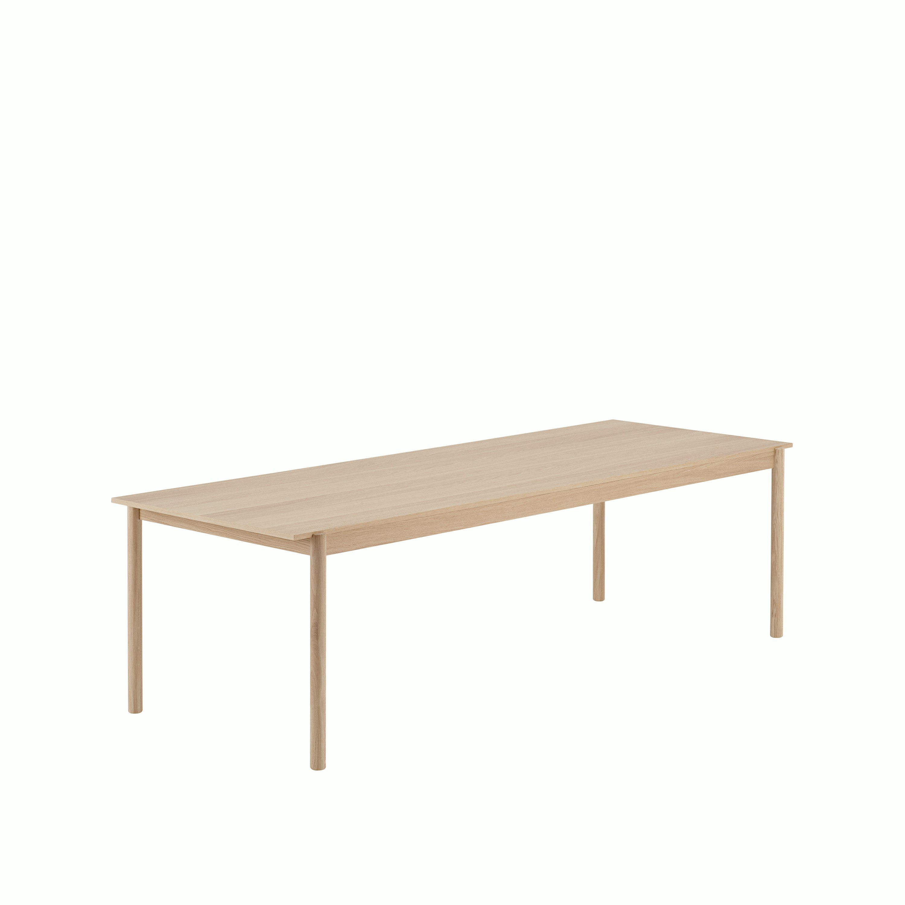Linear wood oak table 260 Muuto