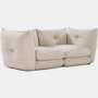 Pillo Sofa -  Two Seater Standard or Deep in Haven Ivory