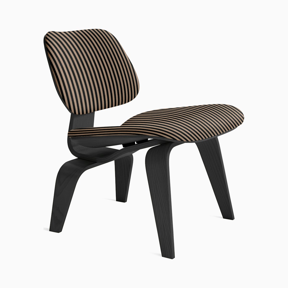 Eames Molded Plywood Lounge Chair Wood Base (LCW) Eames Molded Plywood Lounge Chair Wood Base (LCW), Upholstered