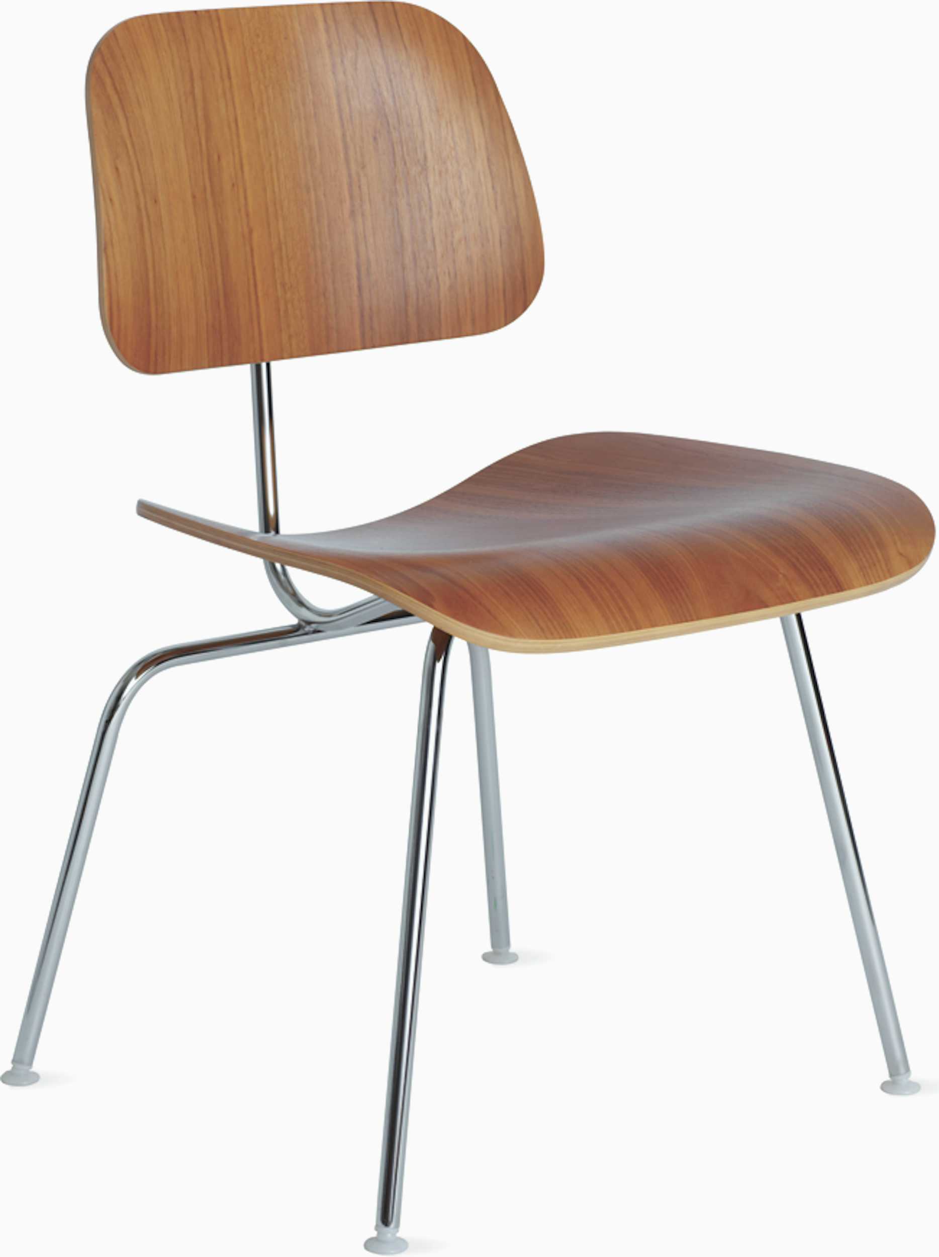 Eames Molded Plywood Dining Chair Metal Base (DCM), Non 