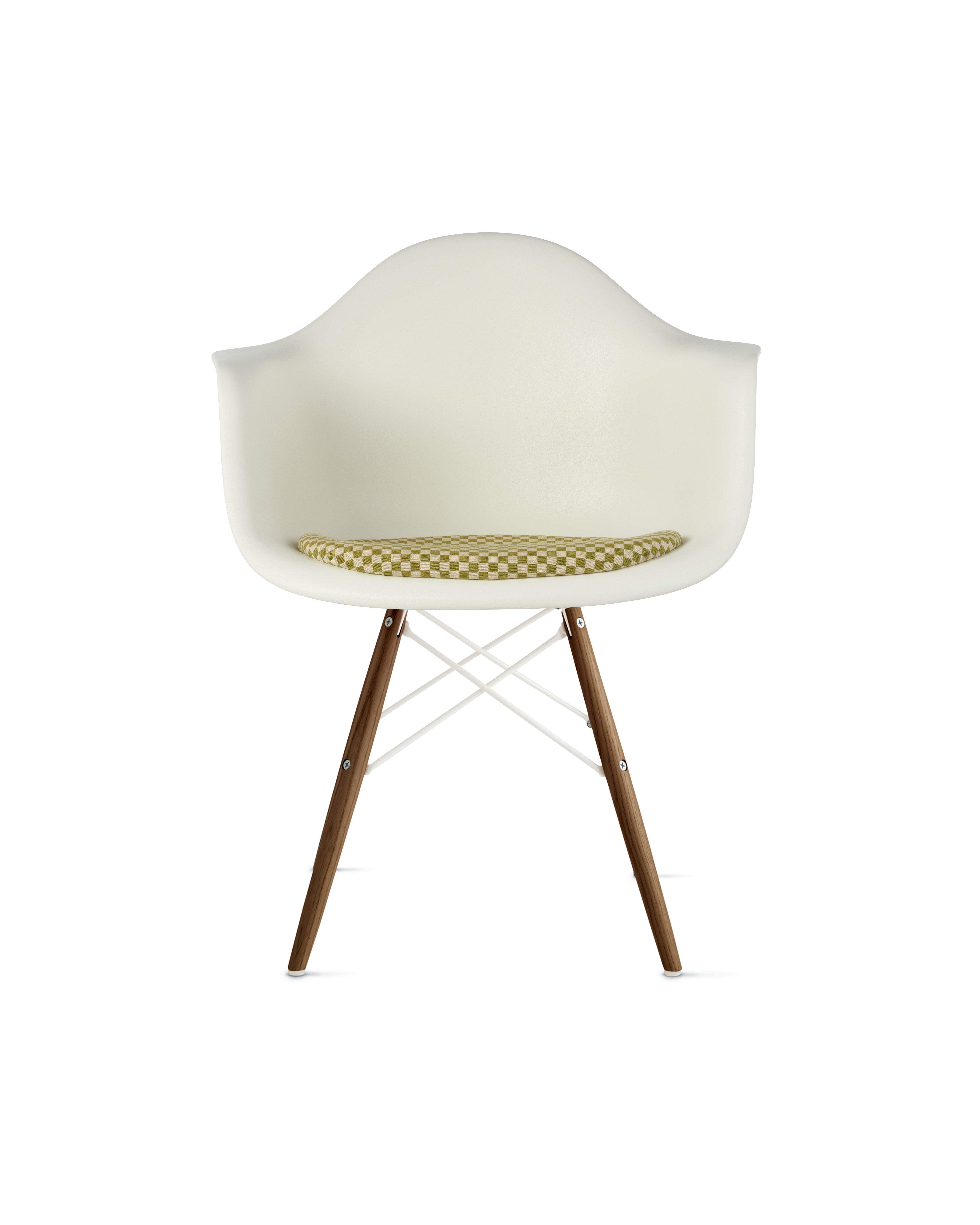 Eames Molded Plastic Armchair with Seat Pad