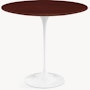 Saarinen Side Table - 22" Oval\Dark Cherry\White"