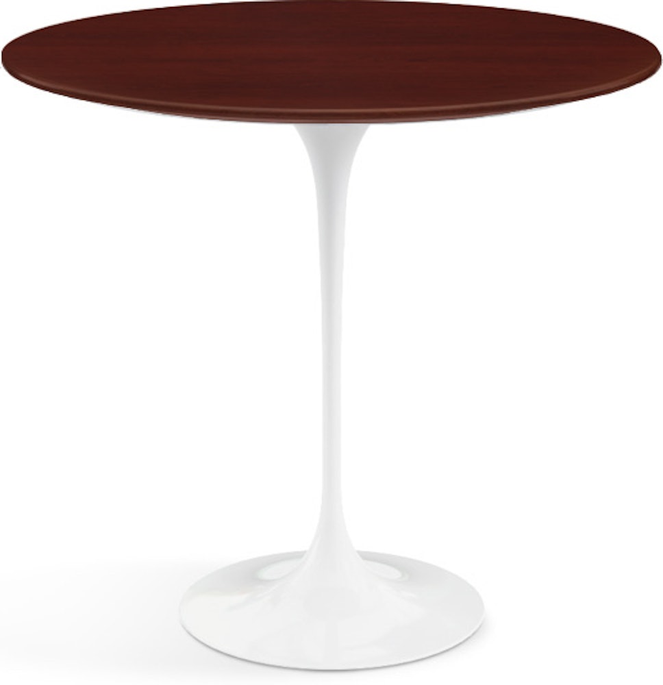 Saarinen Side Table - 22" Oval\Dark Cherry\White"
