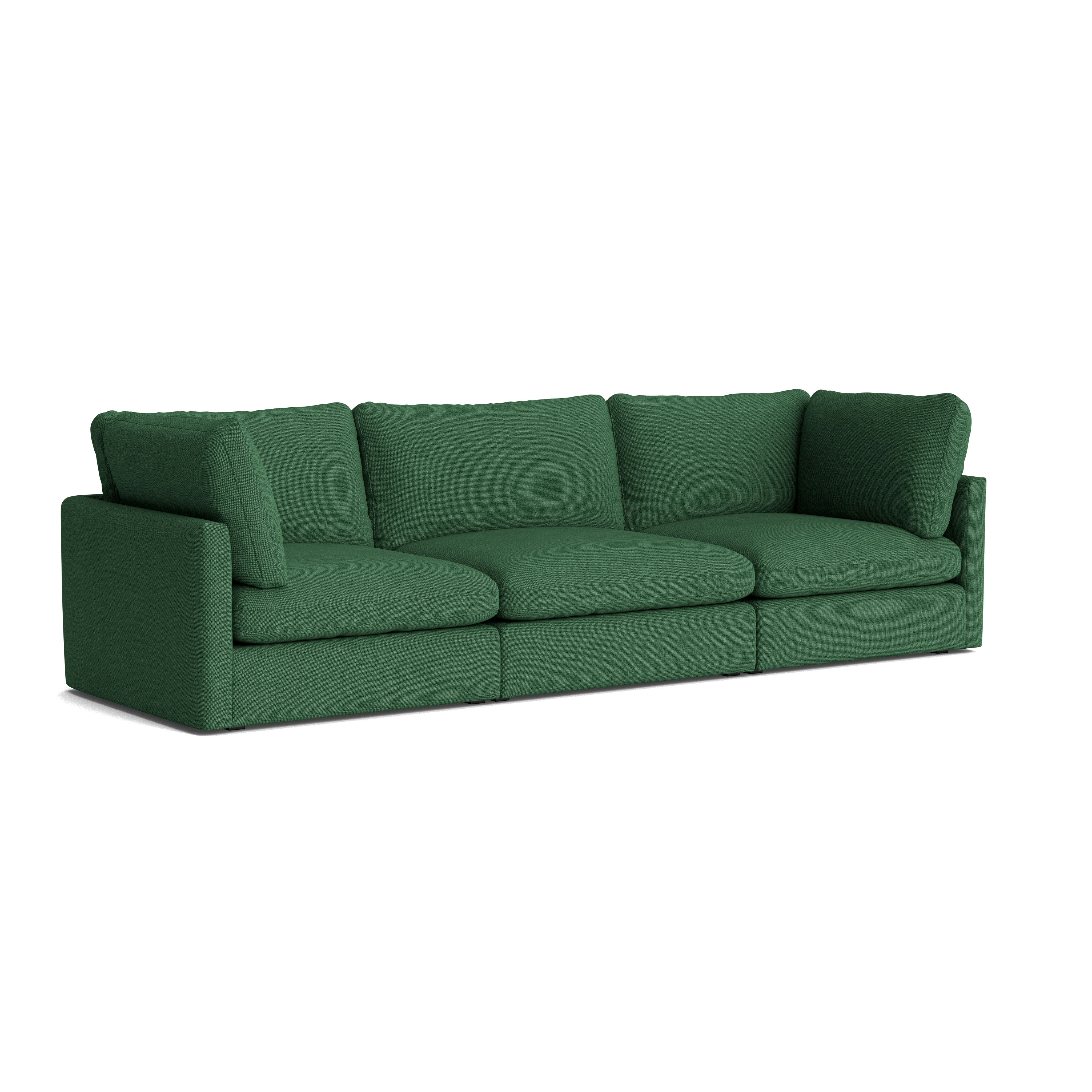 Hackney Compact 3 Seat Sofa - Mode, 040 Bonsai