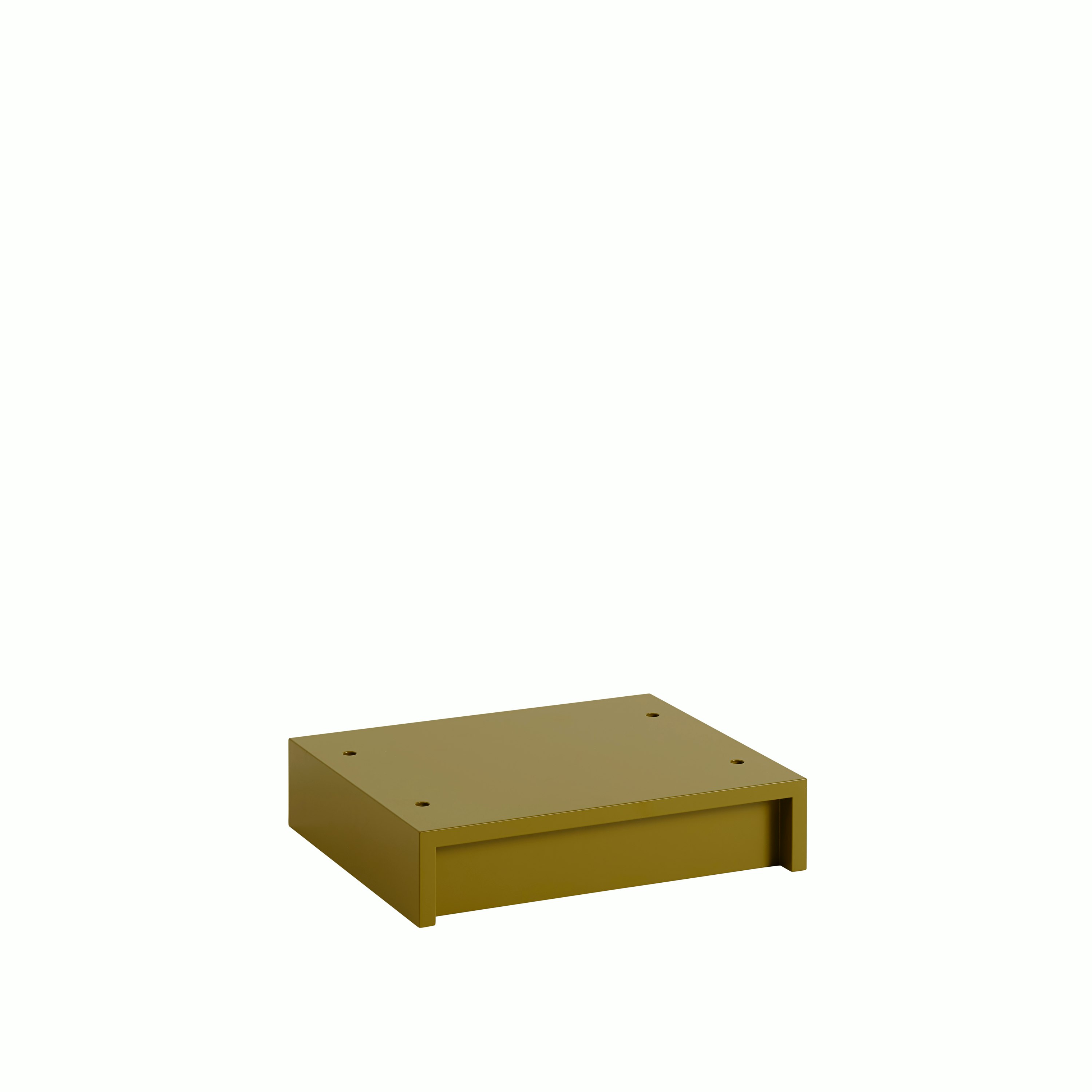 Stacked plinth 43 35 brown green muuto 5000x5000 hi res