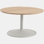 Soft coffee table 75 h42 solid oak grey muuto 5000x5000 hi res