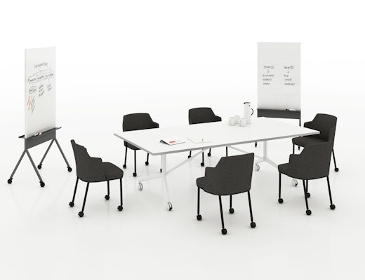 training meeting conference pixel marc krusin pixel y fold folding table y base remix side chair scribe mobile markerboard