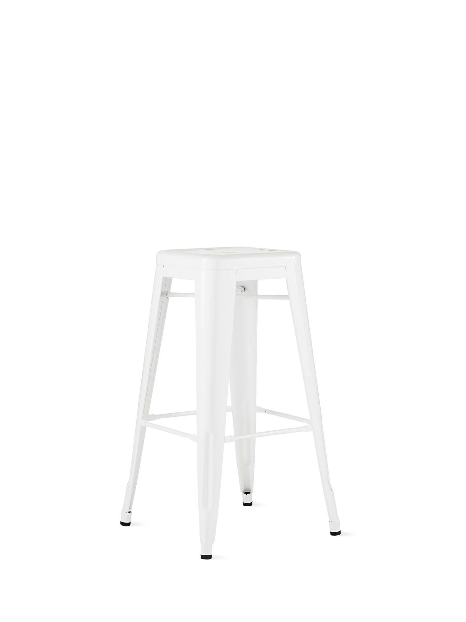 white tolix bar stools