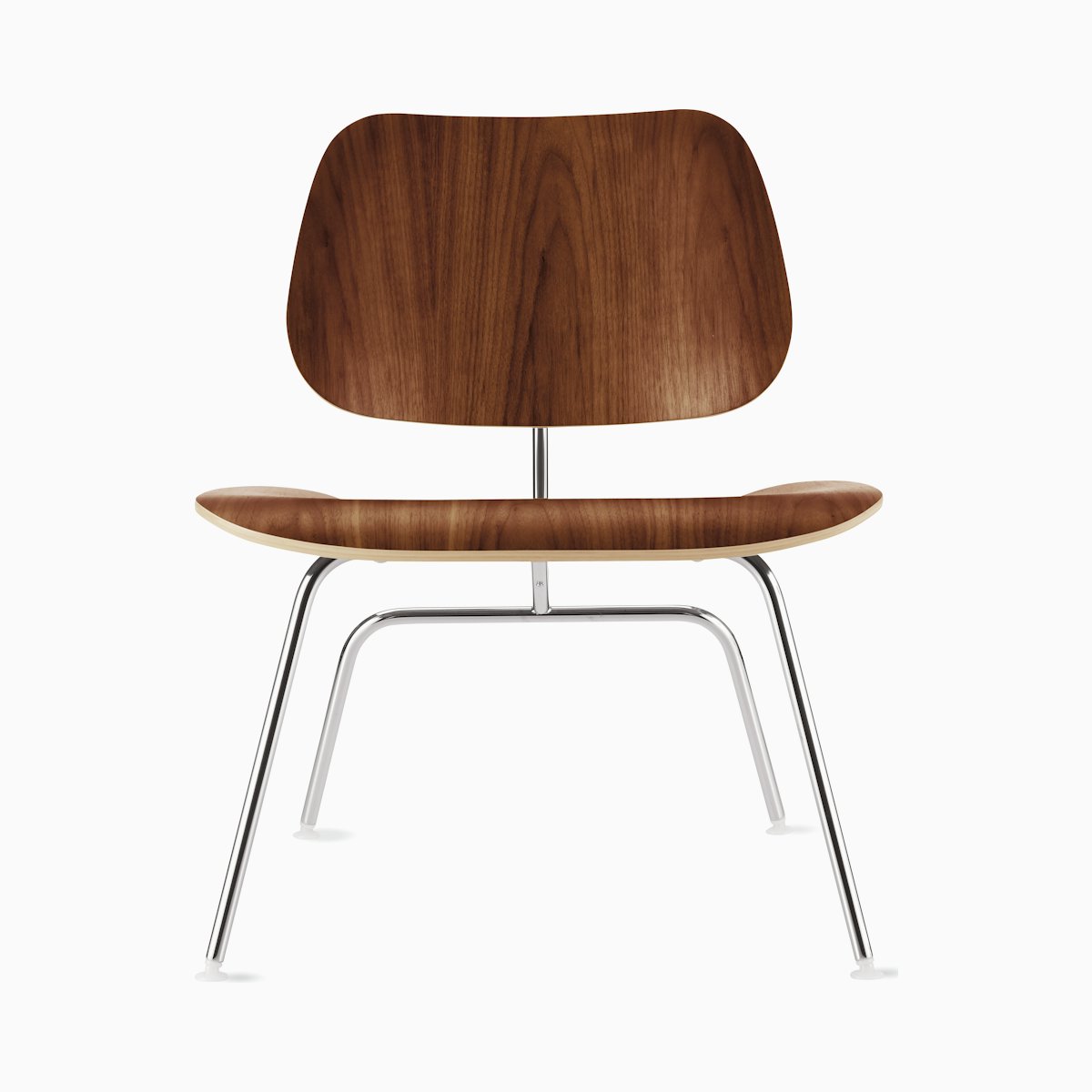 Eames Molded Plywood Lounge Chair Metal Base (LCM) Eames Molded Plywood Lounge Chair Metal Base (LCM), Non Upholstered