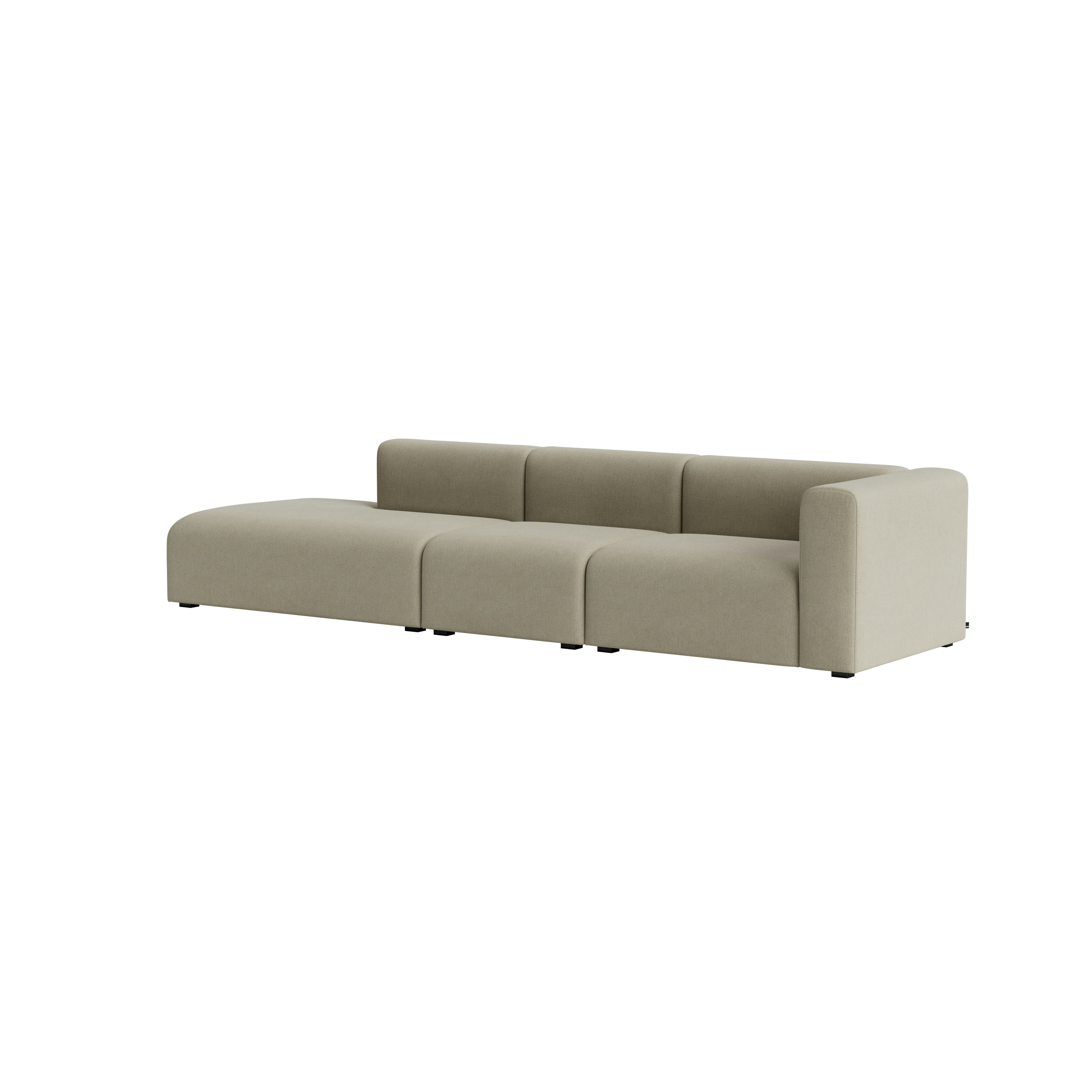 Mags One-Arm 3 Seat Sofa - Right, Pecora, Cream