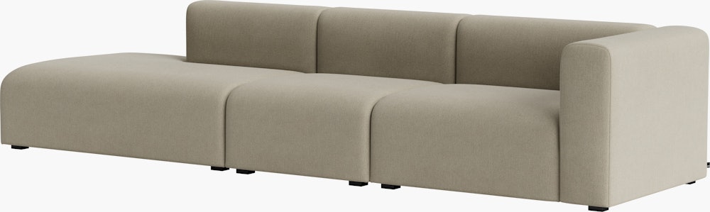 Mags One-Arm 3 Seat Sofa - Right, Pecora, Cream