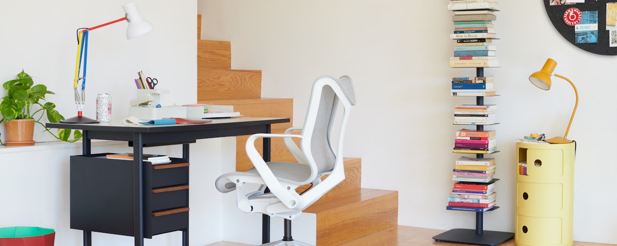 Type 75 Desk Lamp on Mode Desk with Cosm Chair