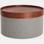 Drum Pouf Tray
