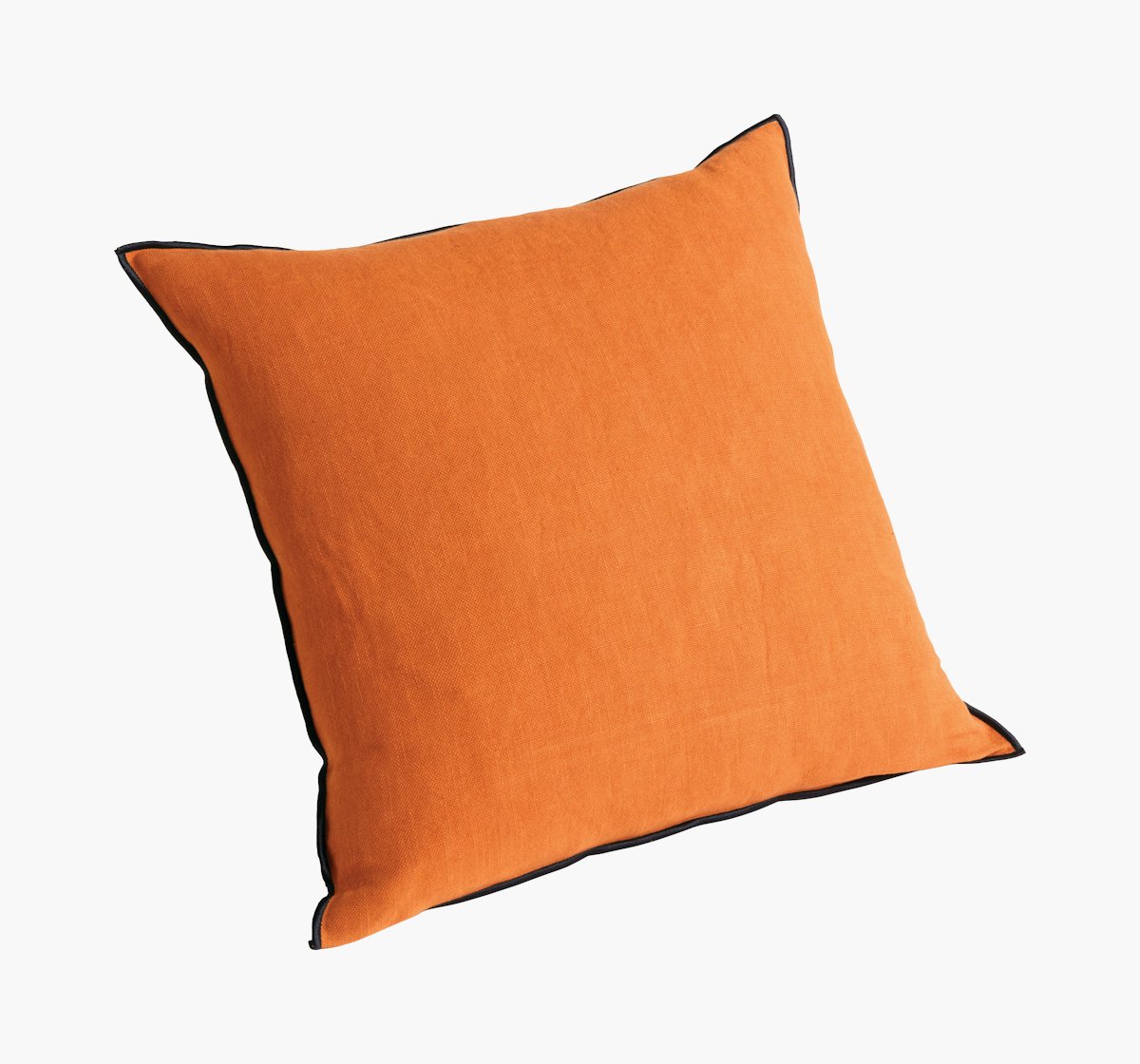 Decorative Straw Linen & Black Sunbrella Pillow Cover Modern 