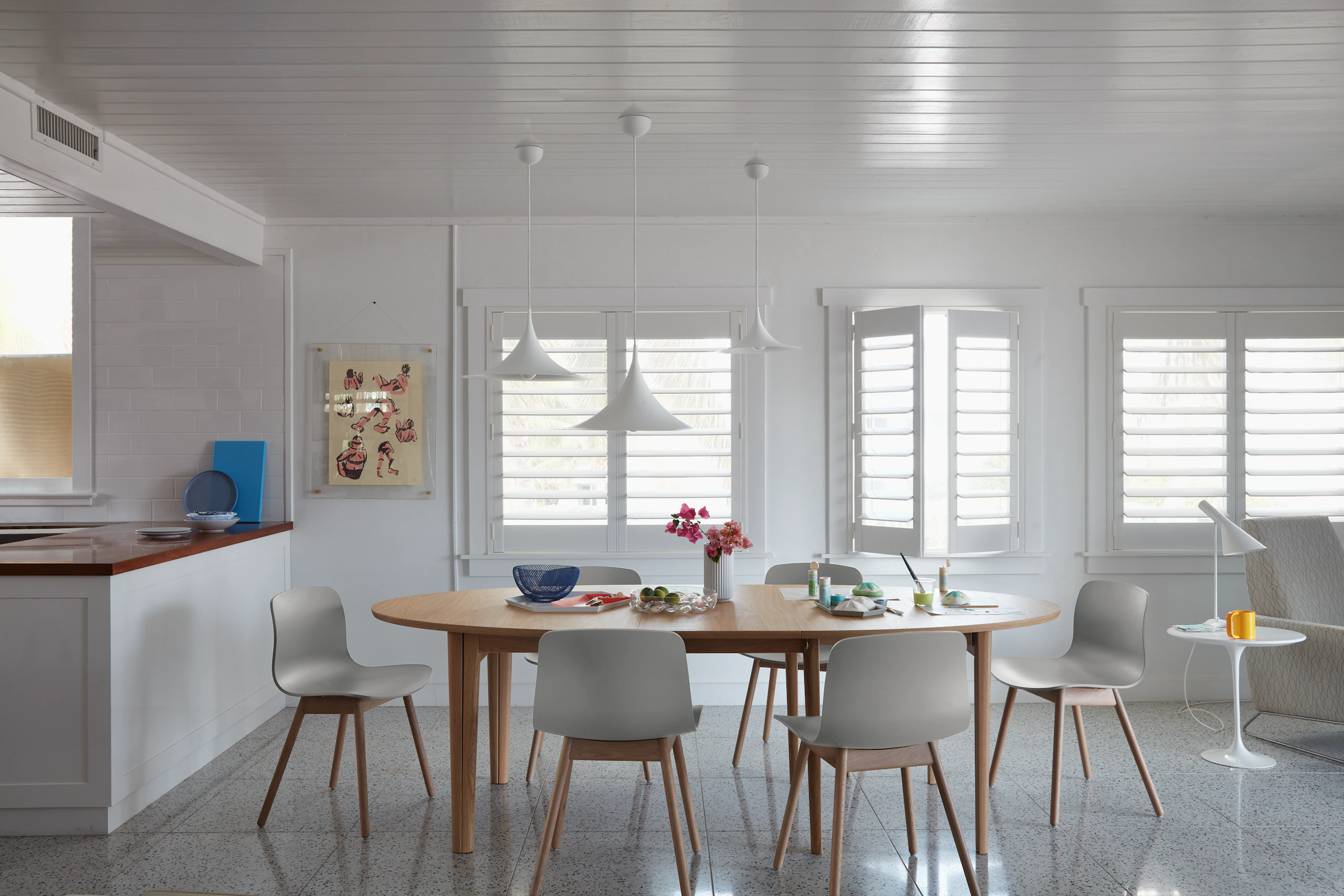 Gala Extension Table Four Leaves with About A Chair 12