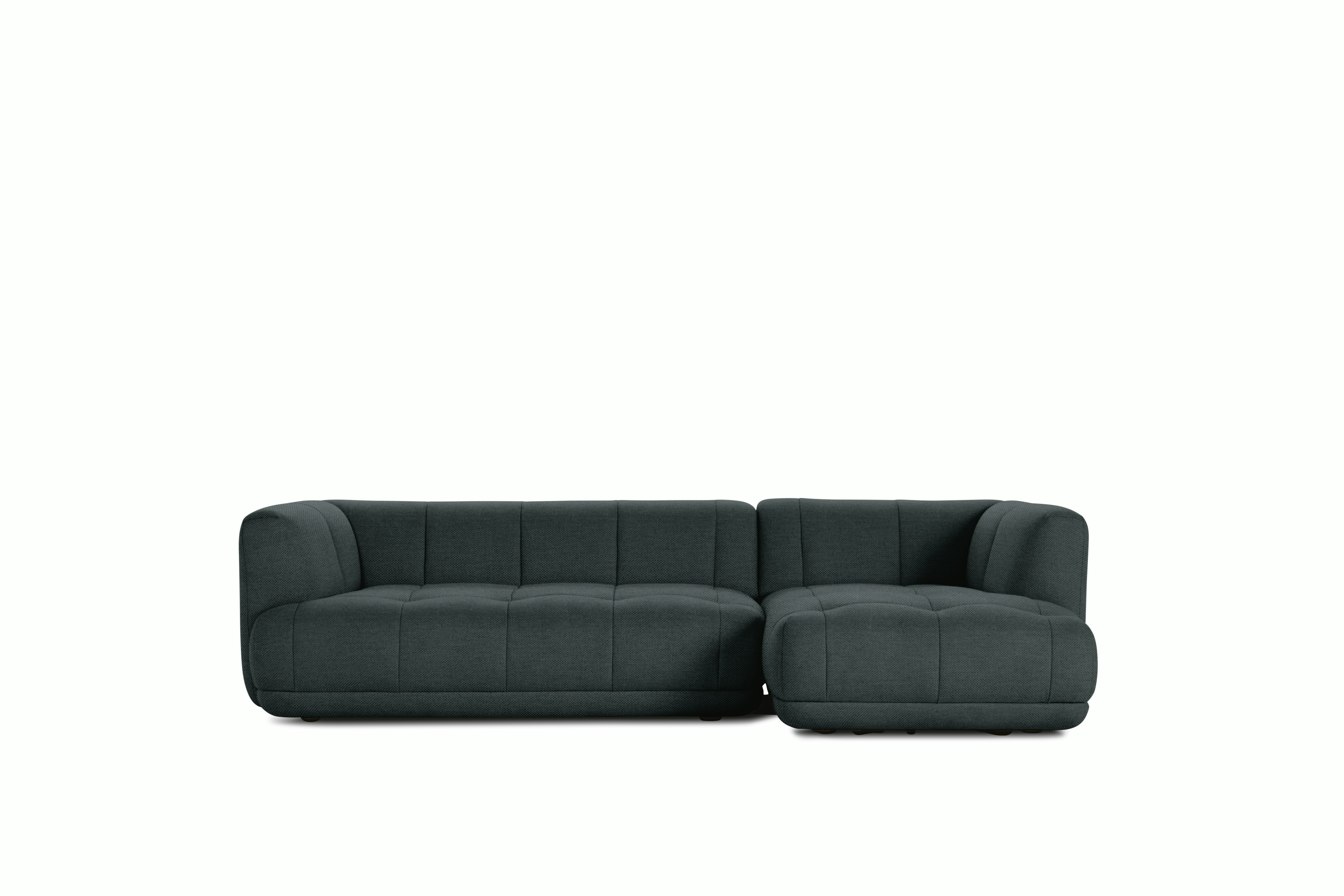 A front view of the Quilton Sectional - Righ Chaise.