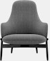 ReFrame Lounge Chair - High Back,  Capri,  Anthracite,  Ebony Ash