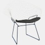 Bertoia Two-Tone Diamond Lounge Chair with Seat Pad