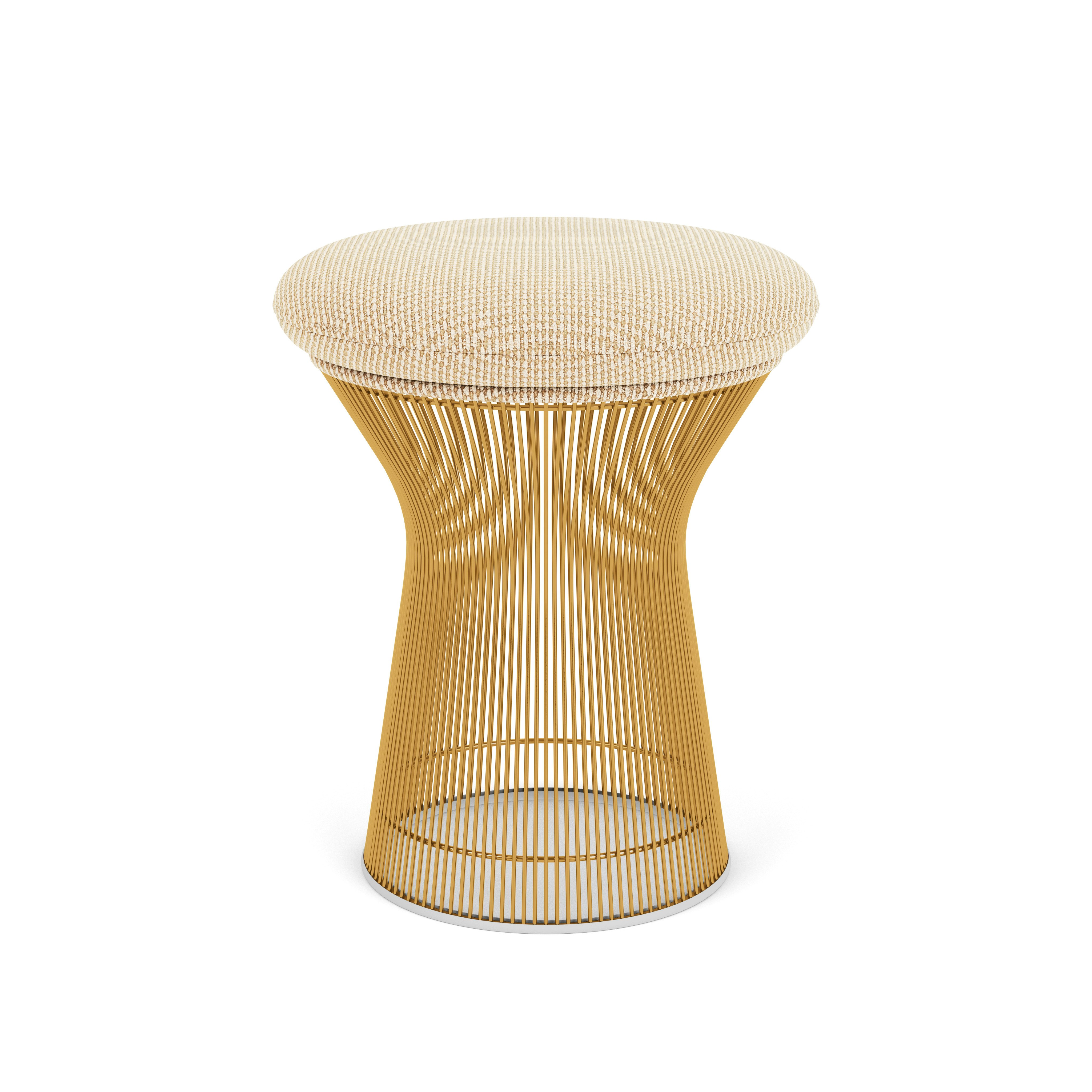 Platner Stool - Cato, Ivory, Gold