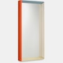 Colour Frame Mirror,  Blue/Orange,  Medium