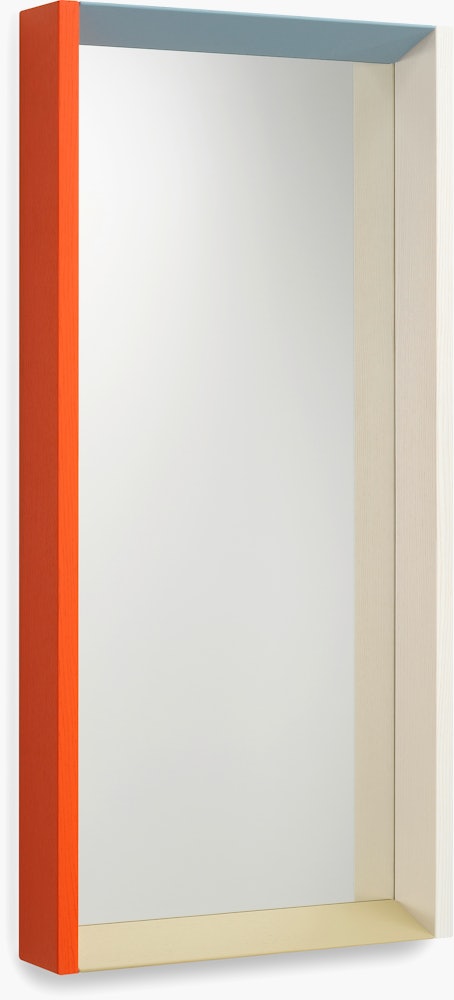 Colour Frame Mirror,  Blue/Orange,  Medium