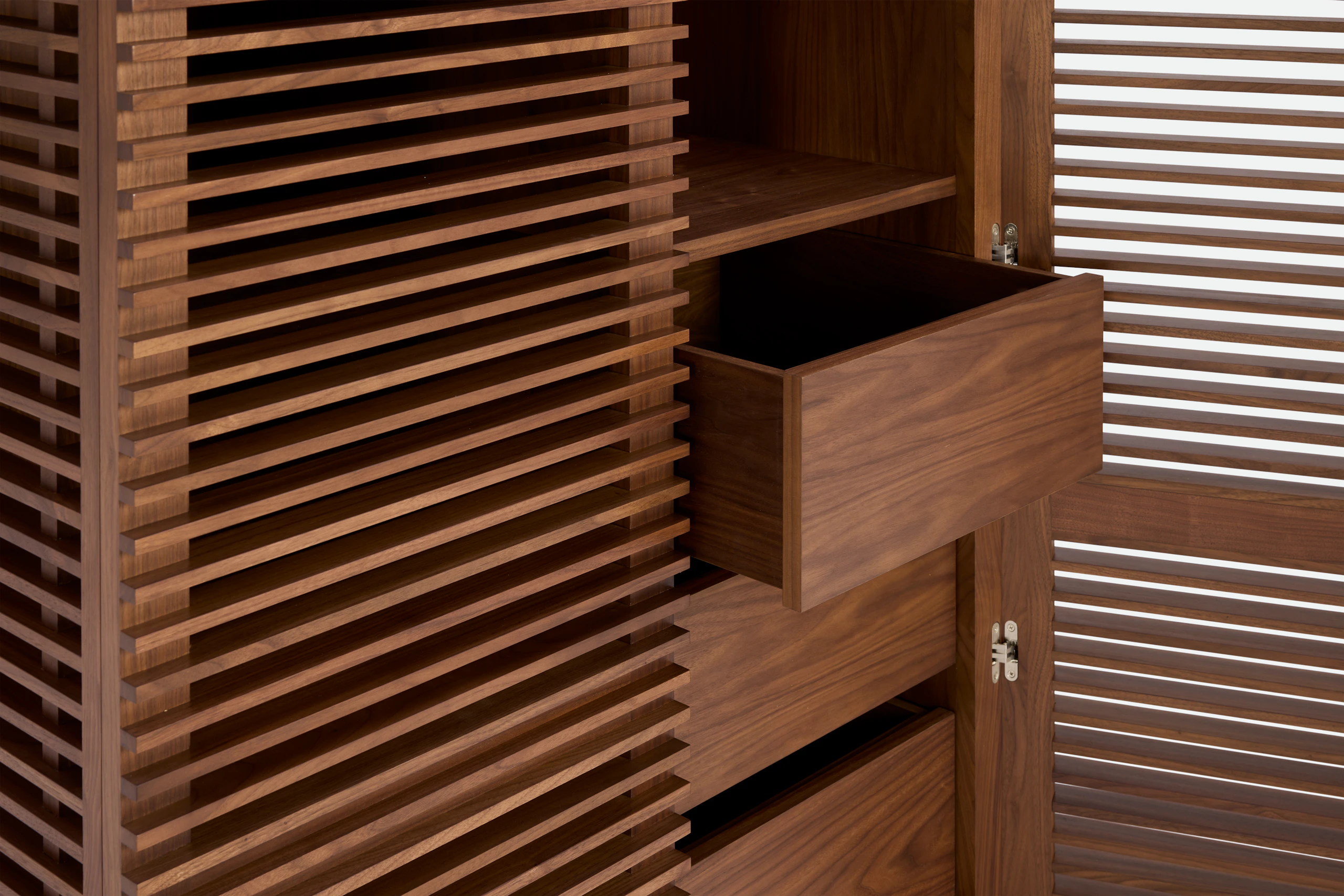 Line Wardrobe - Walnut