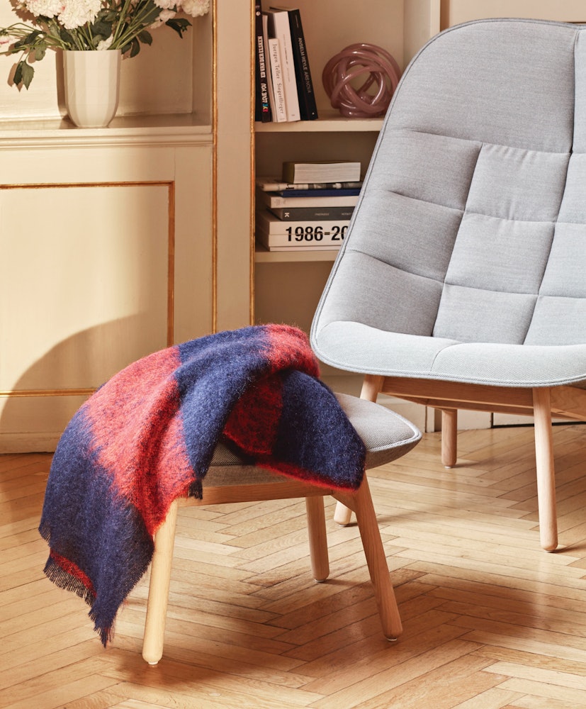 Uchiwa Lounge Chair and Ottoman