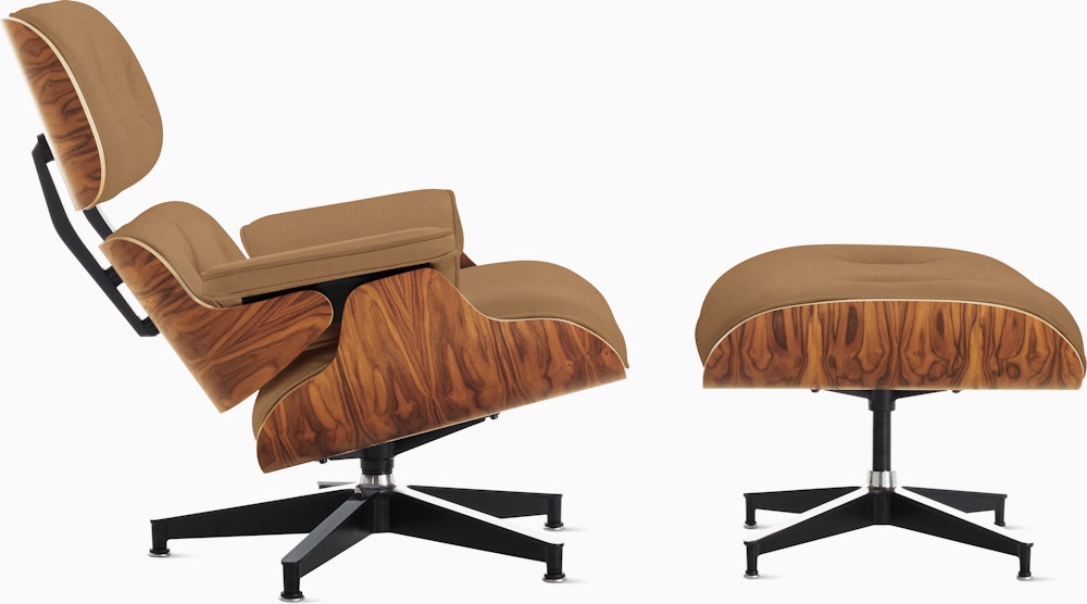 Eames Lounge and Ottoman in Prone and Stow leathers