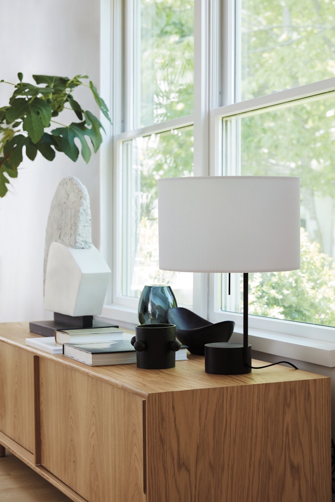 Pleat Drum Table Lamp