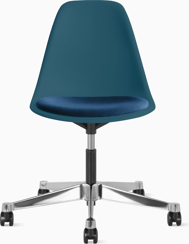 Eames Task Chair With Seatpad Molded Plastic Side Herman Miller Eames Task Chair With Seatpad Molded, Eames Side Chair Seat Pad