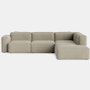 Mags SL L-Shaped Sectional - Right, Pecora, Cream