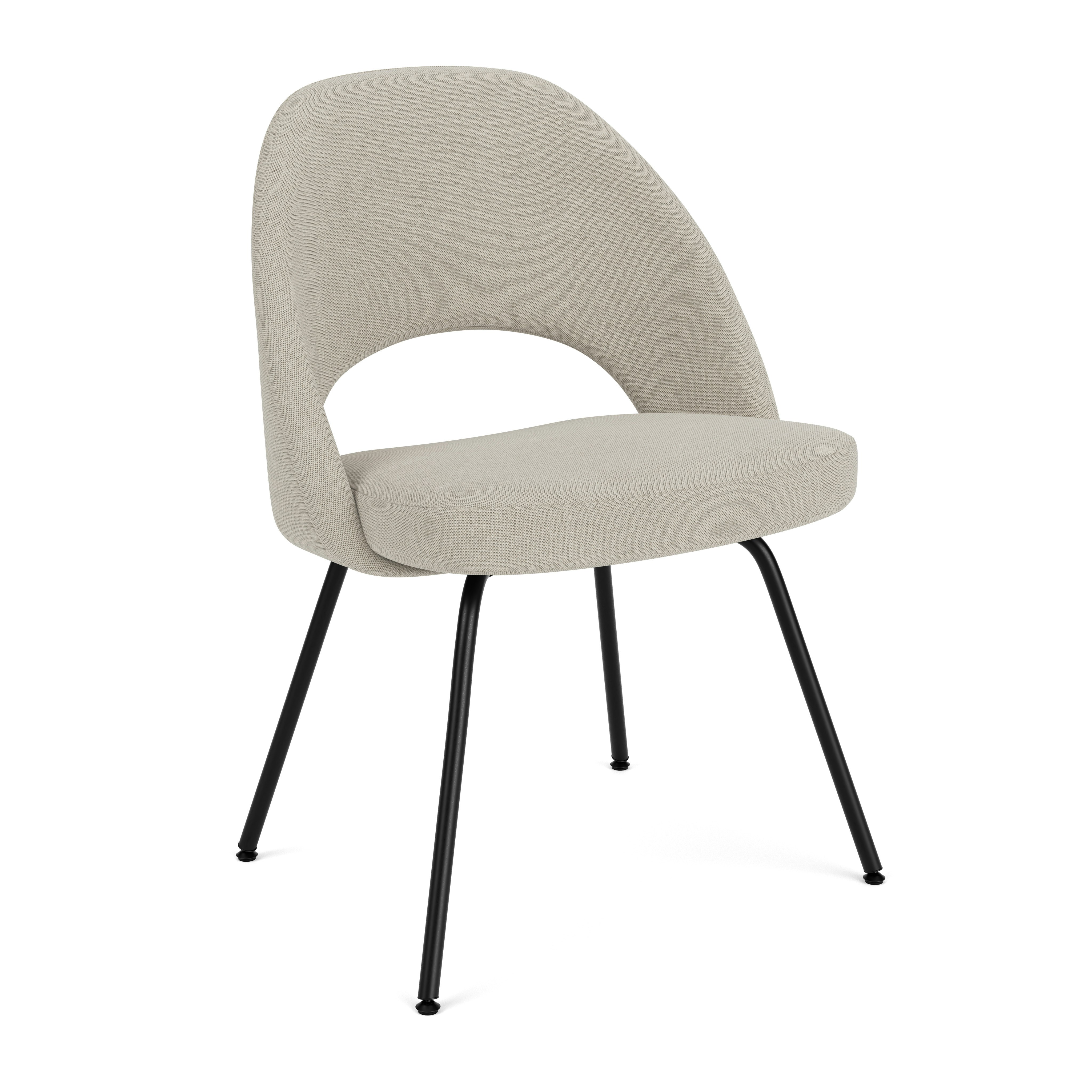 Saarinen Executive Side Chair - Crossroad, Almond, Black