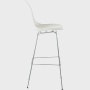 Eames Molded Plastic Stool with Seat Pad