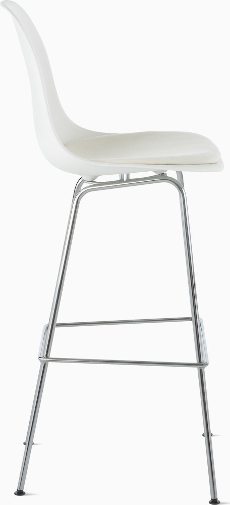 Eames Molded Plastic Stool with Seat Pad
