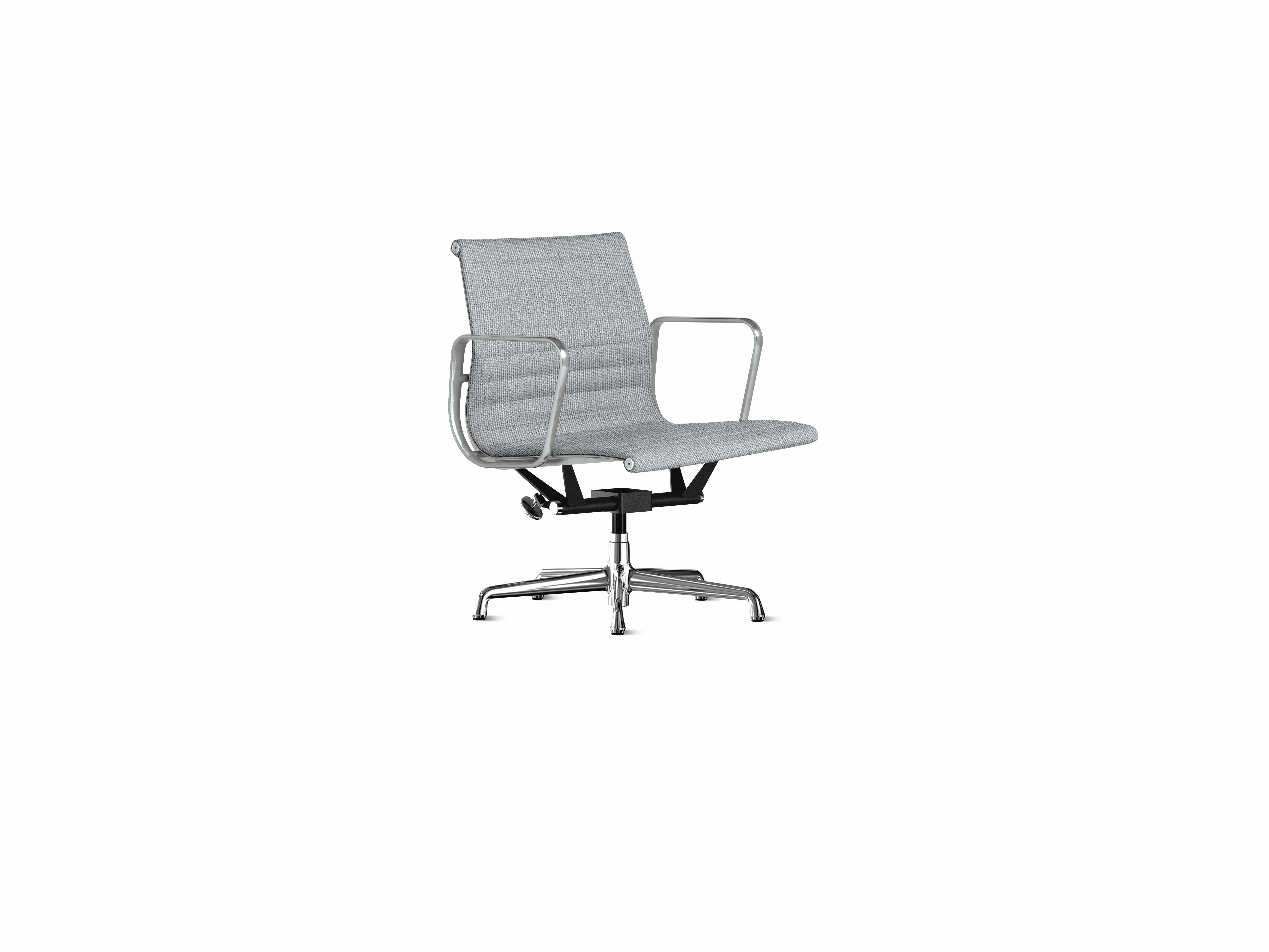 Eames Aluminum Group Chair - Management Height,  Glides
