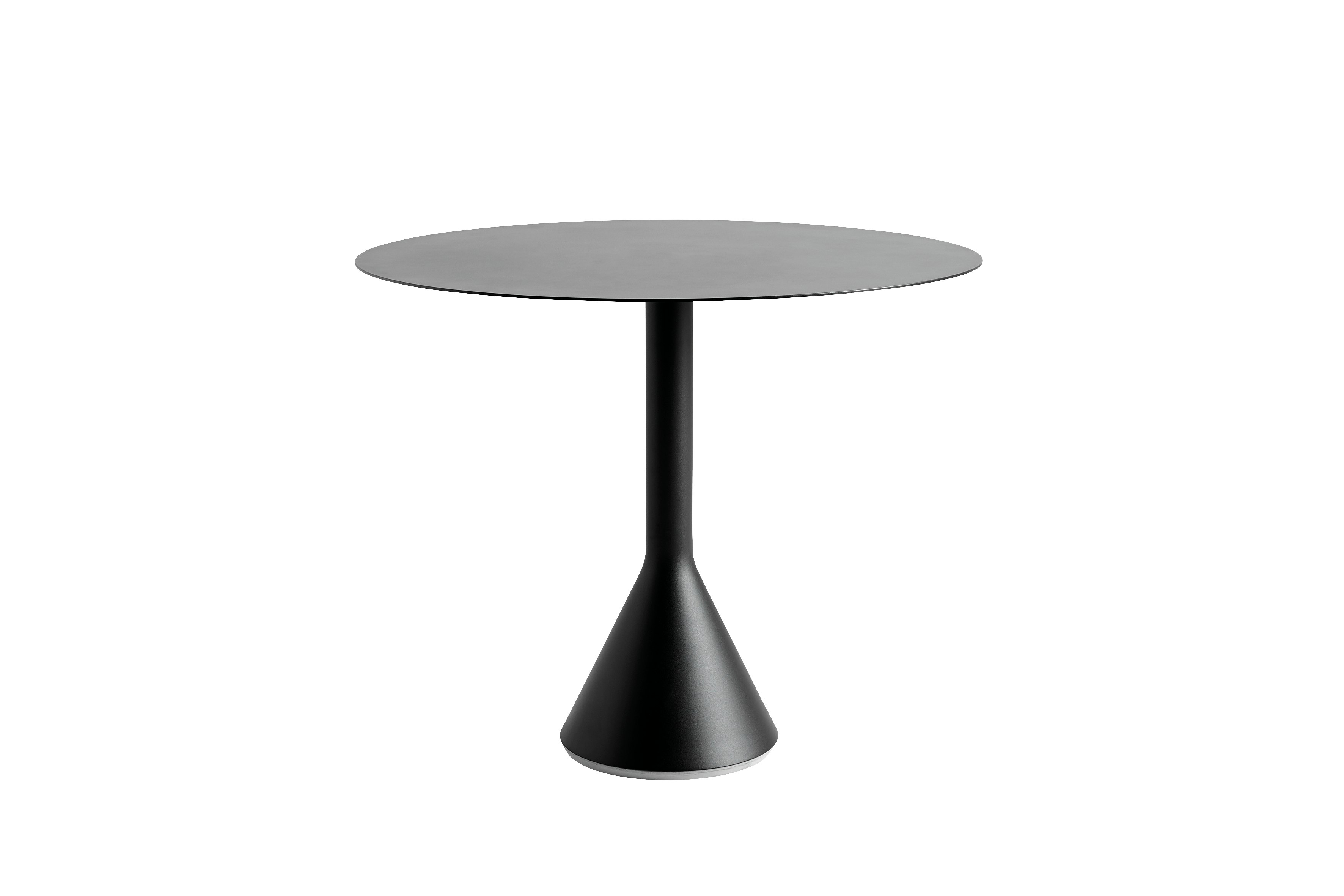 A Palissade Bistro Table-Round in dark grey.