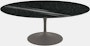 Saarinen Coffee Table - 42",  Oval,  Granite,  Black Andes,  Grey"