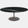 Saarinen Coffee Table - 42",  Oval,  Granite,  Black Andes,  Grey"