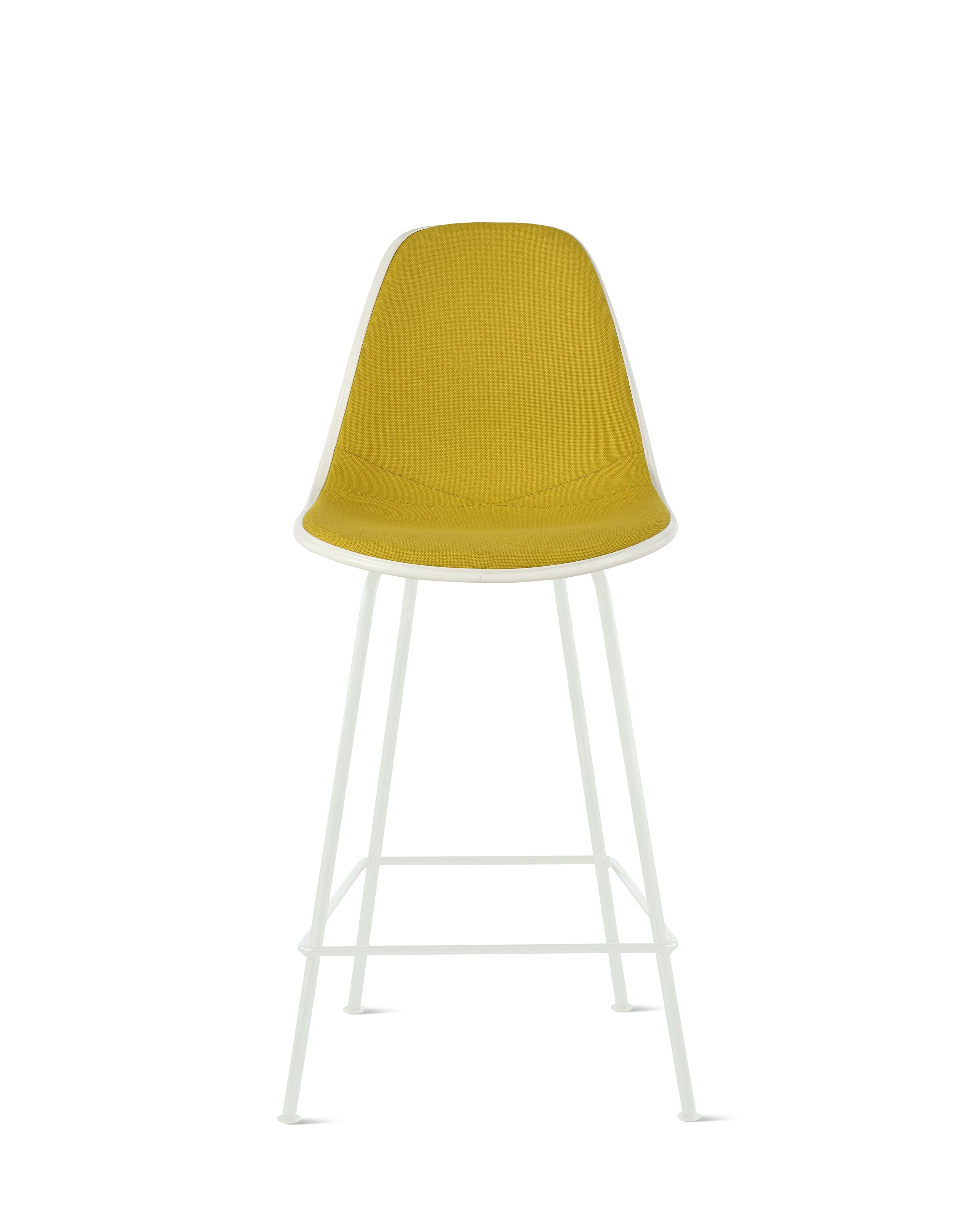Eames Upholstered Molded Plastic Stool
