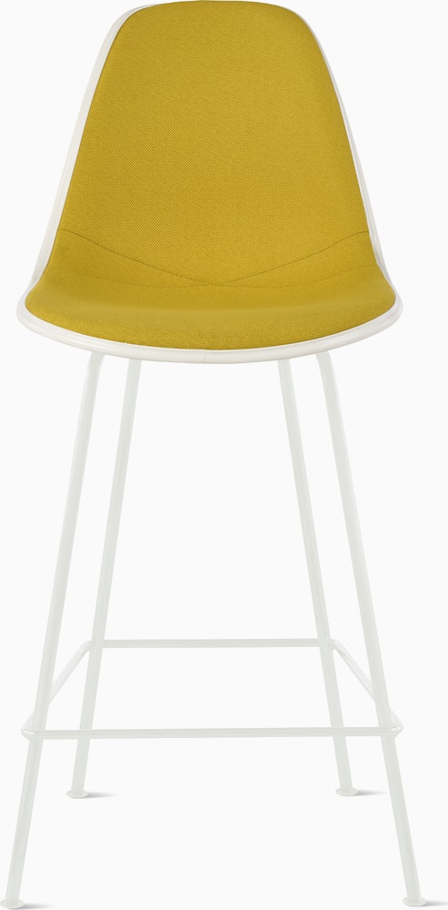 Eames Upholstered Molded Plastic Stool