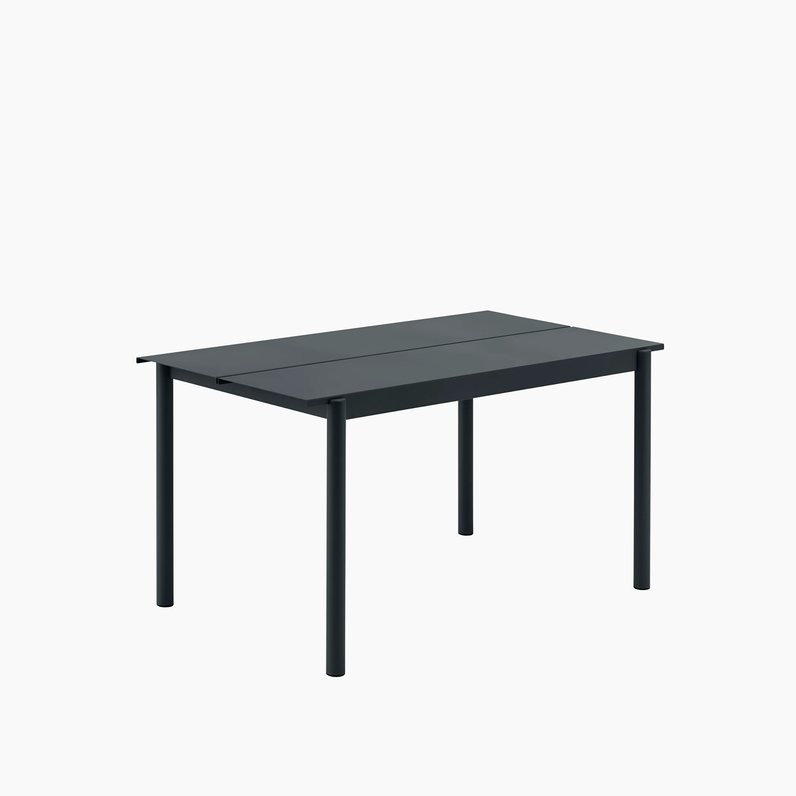 Linear steel outdoor table 140 black Muuto