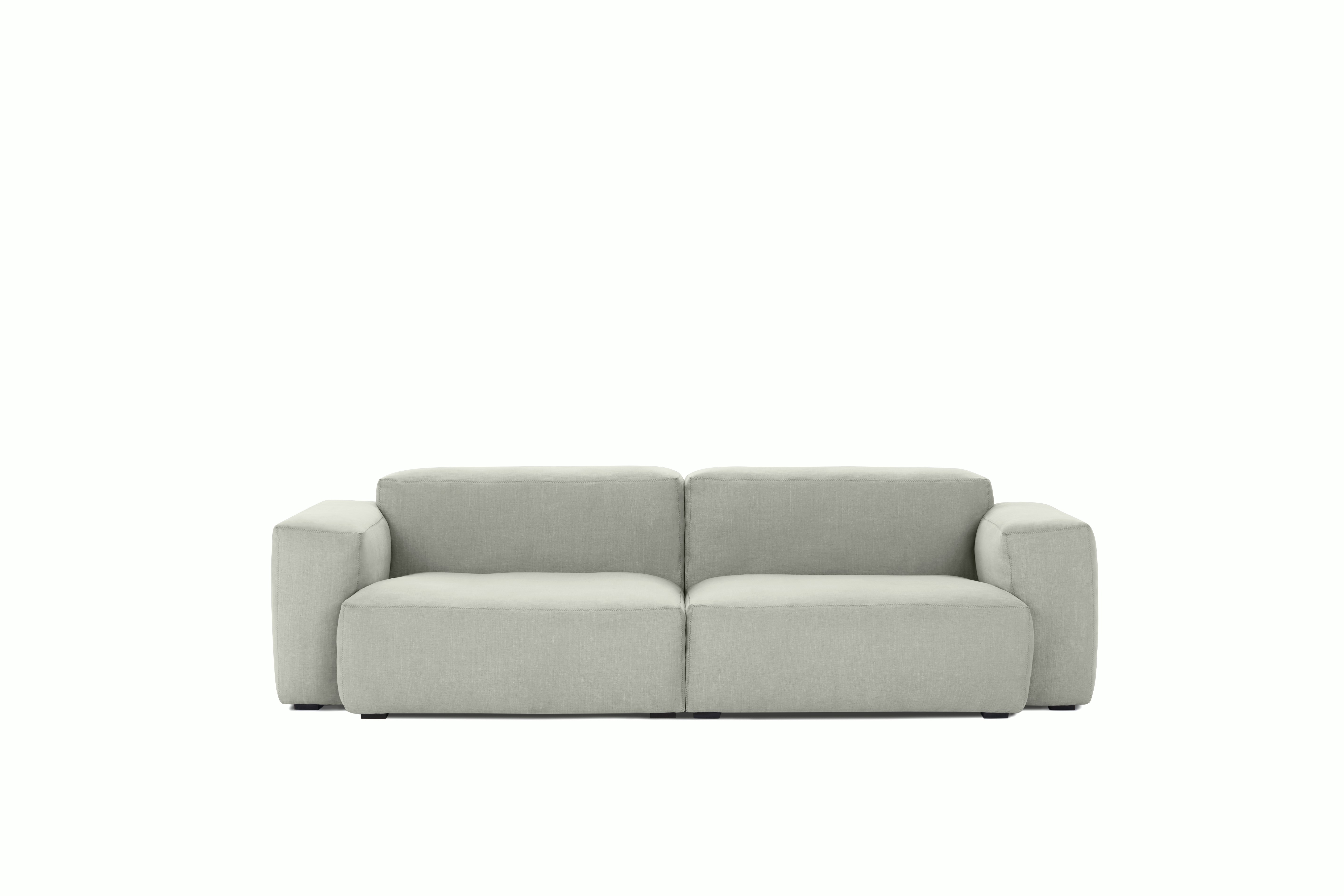 Front view of the Mags Soft Sofa in grey.