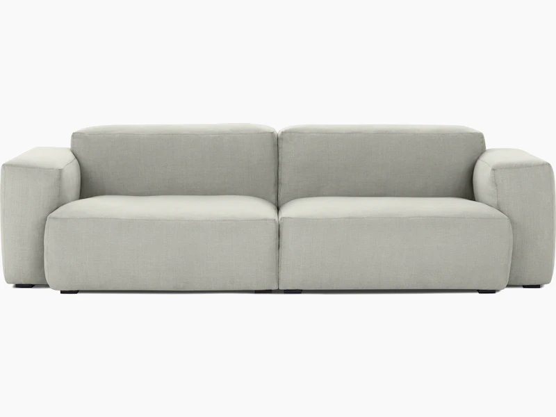 Front view of the Mags Soft Sofa in grey.