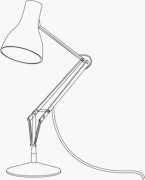Saxon Blue Type 75™ Desk Lamp – Barbican Shop