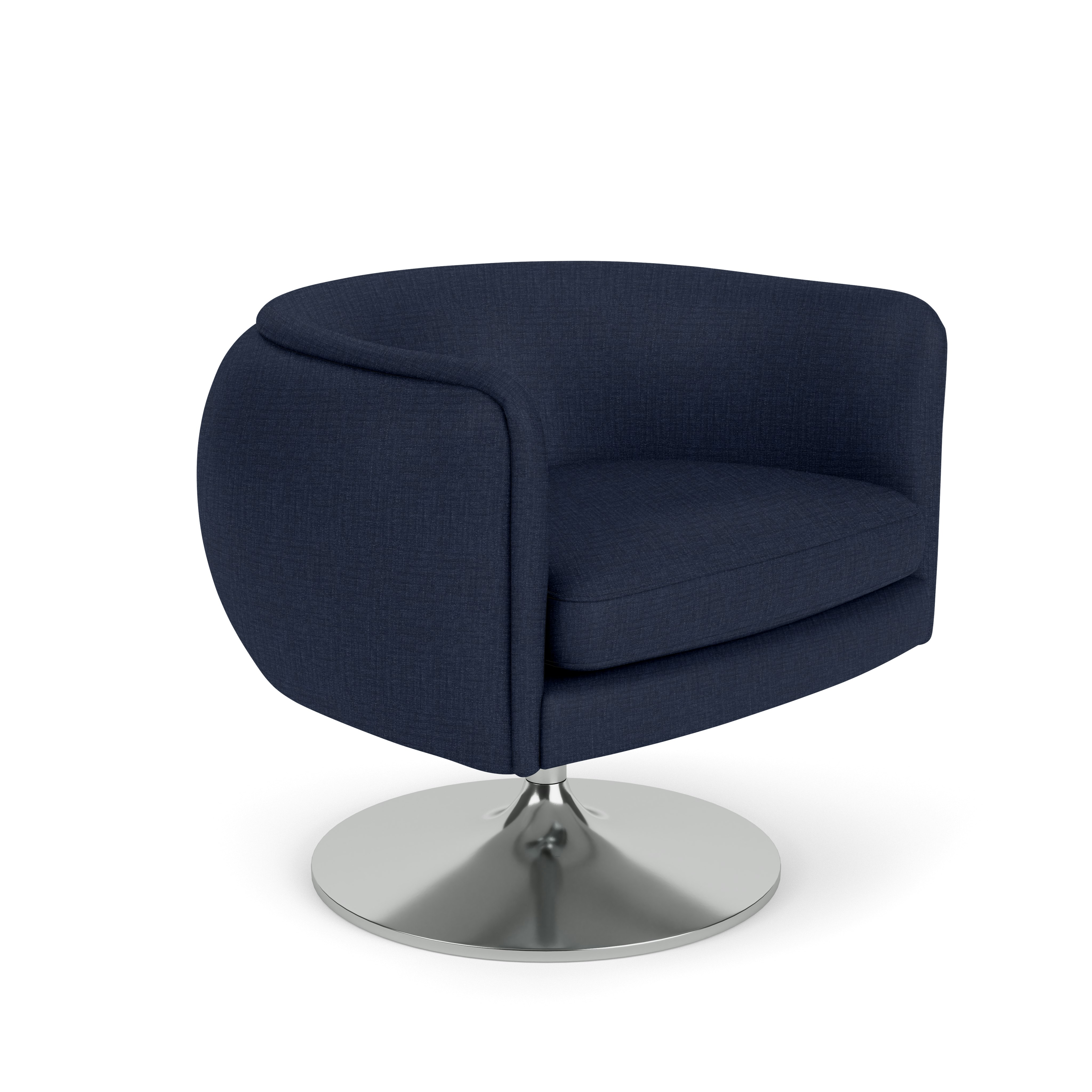 D'Urso Swivel Lounge Chair