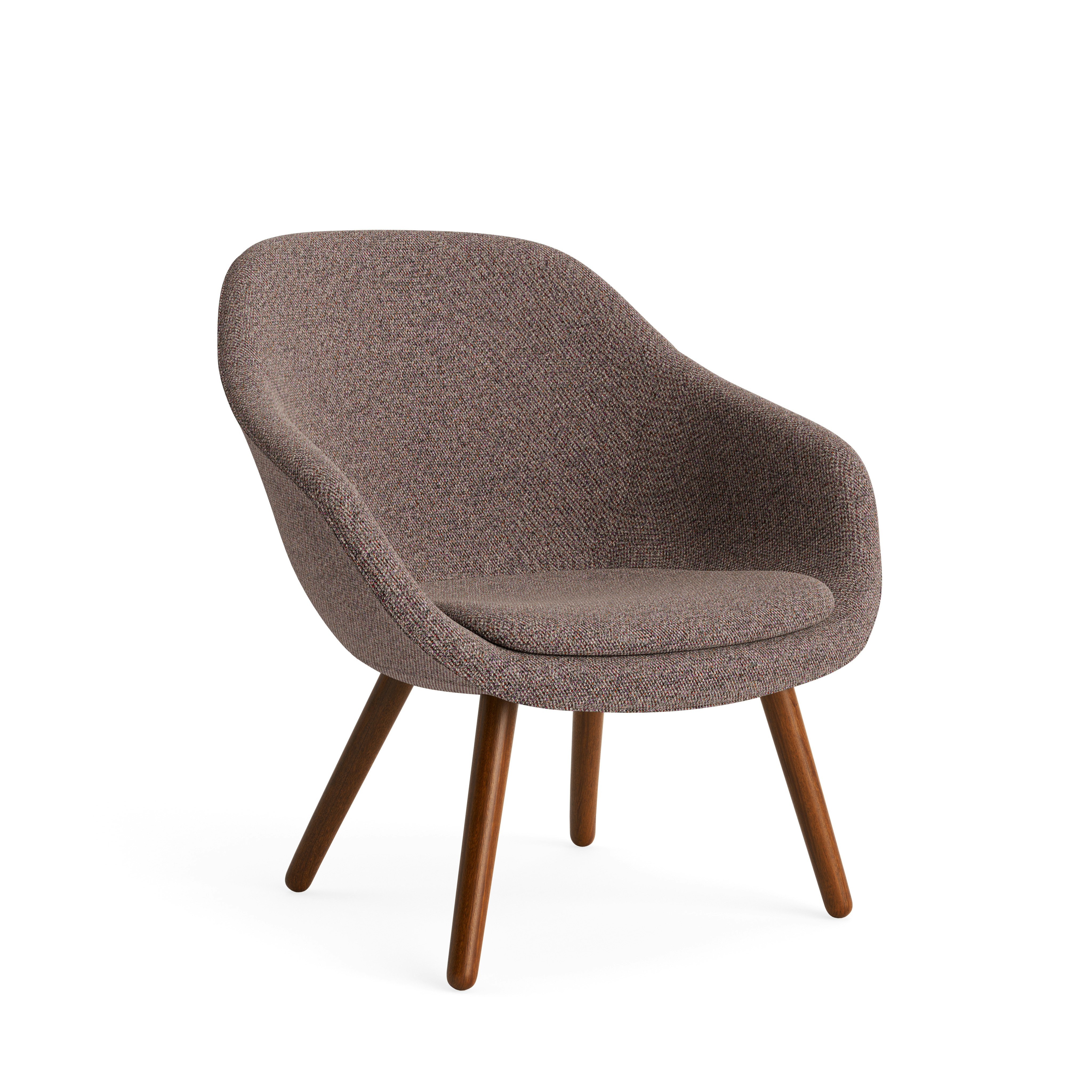 AAL 82 Armchair, Low Back - Standard, Loft, 103 Asphalt, Walnut