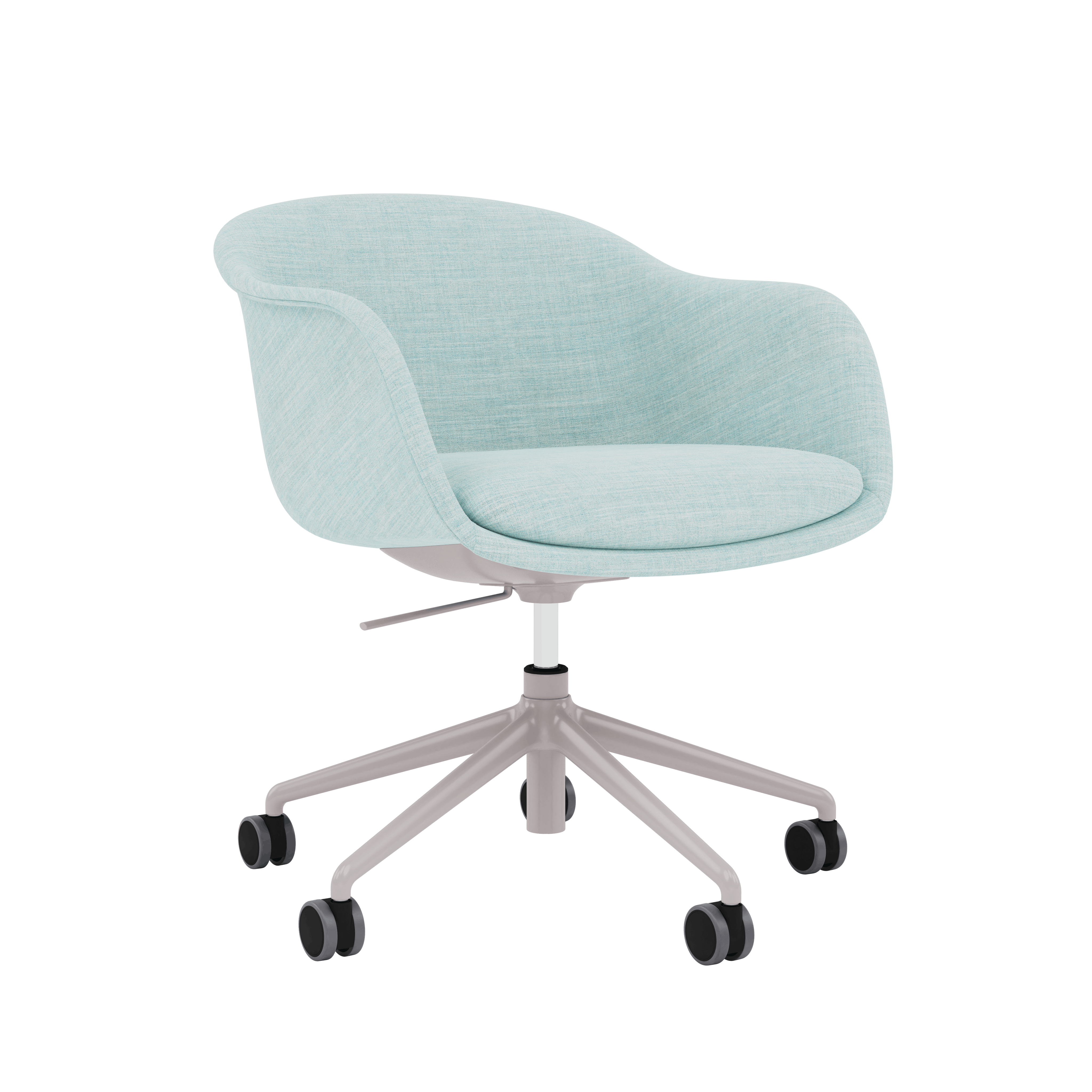 Fiber Conference Chair - Armchair,  Remix,  Light Blue,  Aluminum Tube